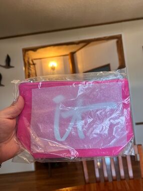 IT Cosmetics Pink Makeup Pouch Bag